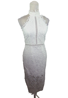 white fitted pencil dress Black Halo Classic Jackie O Sheath Dress in Black main image 1