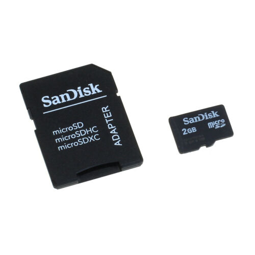 Speicherkarte SanDisk SD 2GB f. Panasonic Lumix DMC-SZ7 - Bild 1 von 3
