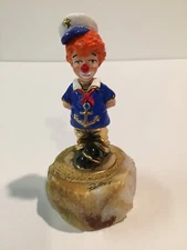 Ron Lee Clown LIL' MATE CCG7  Sailor Clown 1995 - Hand Signed Best Wishes