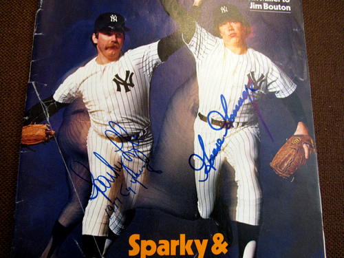 GOOSE GOSSAGE SPARKY LYLE YANKEES SIGNED AUTO VINTAGE 1978 SPORT MAGAZINE JSA - Picture 2 of 4