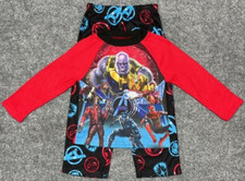 Avengers Infinity War Marvel AME T-Shirt Pants Set Boys 4 Red Black Crew New