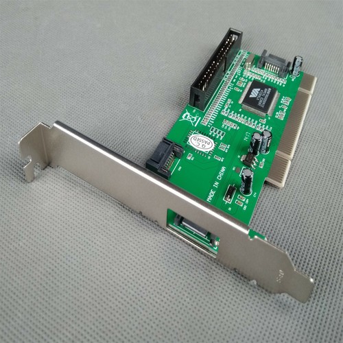 New ONE 3 Port SATA + IDE Serial HDD ATA PCI Card VIA VT6421A - Picture 3 of 3