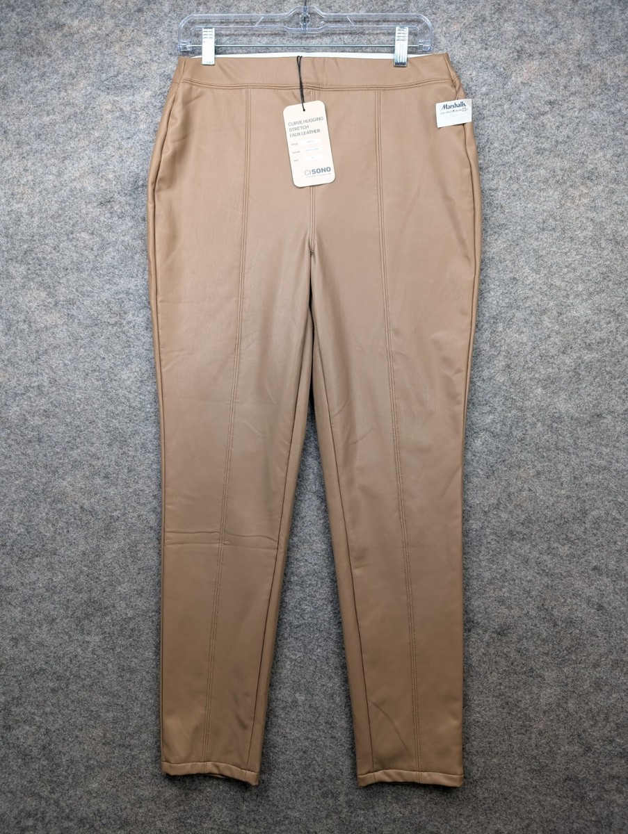 パンツ NUDE Eco leather pants Beige Jayden Beige Vegan Leather Pants by Priceless