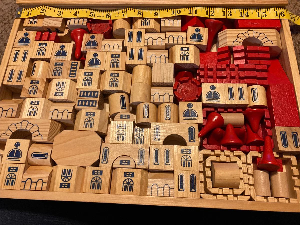 Wooden castle building blocks sale
