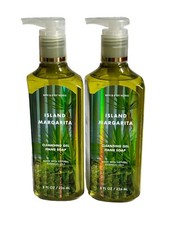 2 BATH BODY WORKS GENTLE CLEAN GEL HAND SOAP Island Margarita New