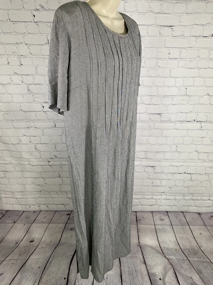 Vestido Acolchado De Colección Jessica Howard Negro Blanco Cuadros Manga Corta Hombro 18 Foto 2 de 4