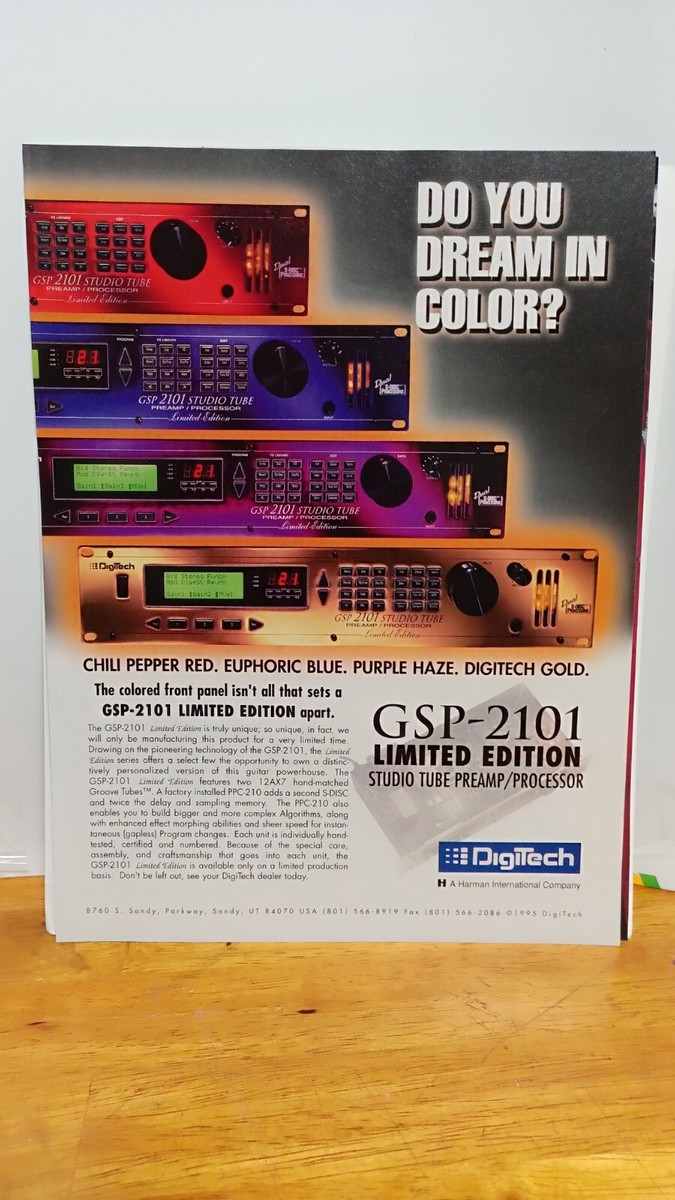 Digitech/デジテック/GSP2101 Limited Edition Digitech GSP-2101 ARTIST Studio Tube Preamp/Multi Effects