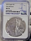 2023 US Silver Eagle $1 NGC MS70 Early Releases