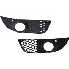 Fog Light Trim Set For 2008-2015 Mitsubishi Lancer Left Right Black 2pc