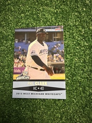 2015 West Michigan Whitecaps (Class A-Detroit Tigers) Phil Clark Coach #29 AN1
