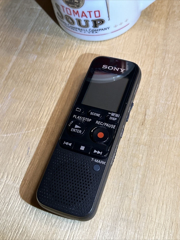 Sony ICD-PX333 Digital Voice Recorder IC Recorder Black Working Perfectly W/Batt - Image 3 of 4