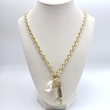 Authentic Louis Vuitton Gold Padlock w/unbranded 16k Gold Plated Stainless Steel