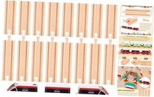 Pack of 16 Wooden Train Track Expansion - Male/Female/Female - Straight