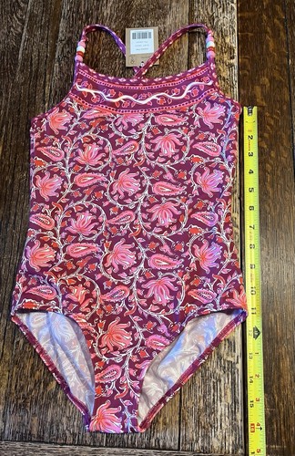 Mini Boden One Piece Pink Floral Swimsuit | Size 9-10Y - Picture 3 of 4
