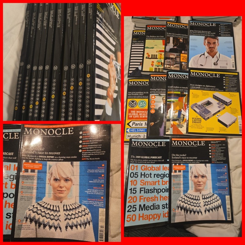 MONOCLE Magazine Vol 02 Issues #11 - 20 2008 2009 Complete Set Travel Global Lot