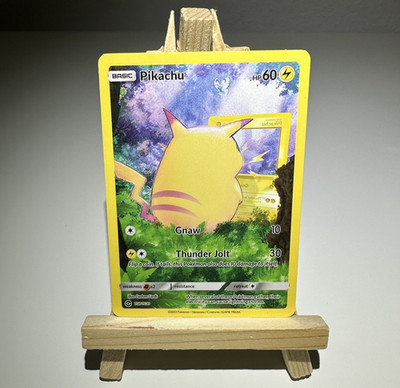 Pikachu  Peek-at-Chu  | Custom Card | Full/Extended Art | Sleeved
