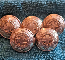 VINTAGE 5 X Coldstream Guards   TUNIC BUTTONS  19MM