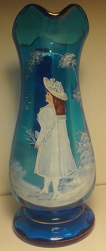 📌MONUMENTALER WICHTIGER FUND - um 1870 BÖHMISCHE MARY GREGORY 14" KRUG - FANTASTISCH! - Bild 5 von 13