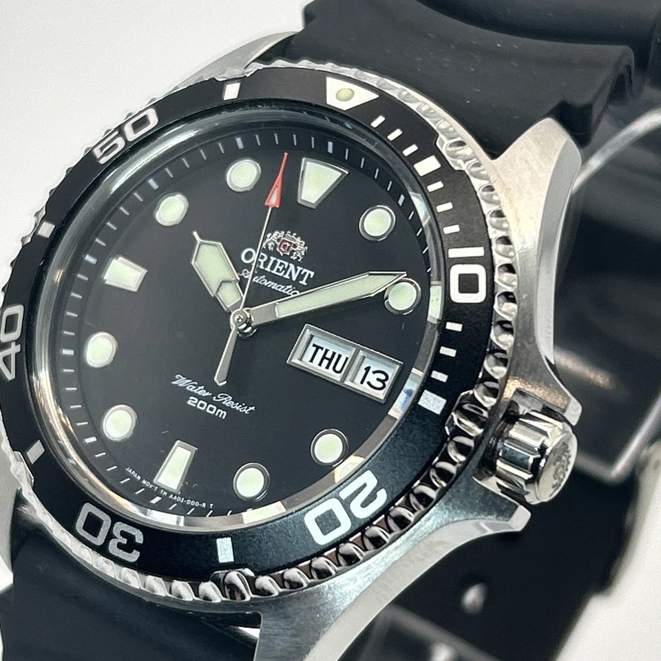 Orient Ray II Black Dial Rubber Strap Automatic WR200M Mens Watch BNWT And Box - image 4 of 4