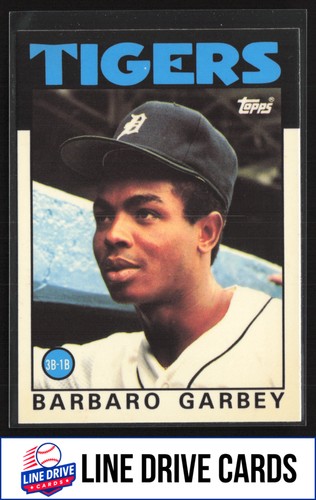 Barbaro Garbey #609 1986 Topps Tiffany card