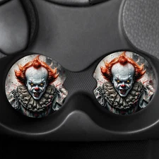 Pennywise Set of 2 Custom Car Coasters