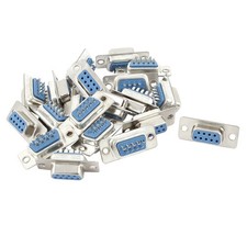 20 x DB9 RS232 Serial 9 Cable Female Plug Connectors Adapter