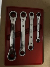 Snap On SAE Ratcheting Double Box End Wrench Set 3/8-13/16