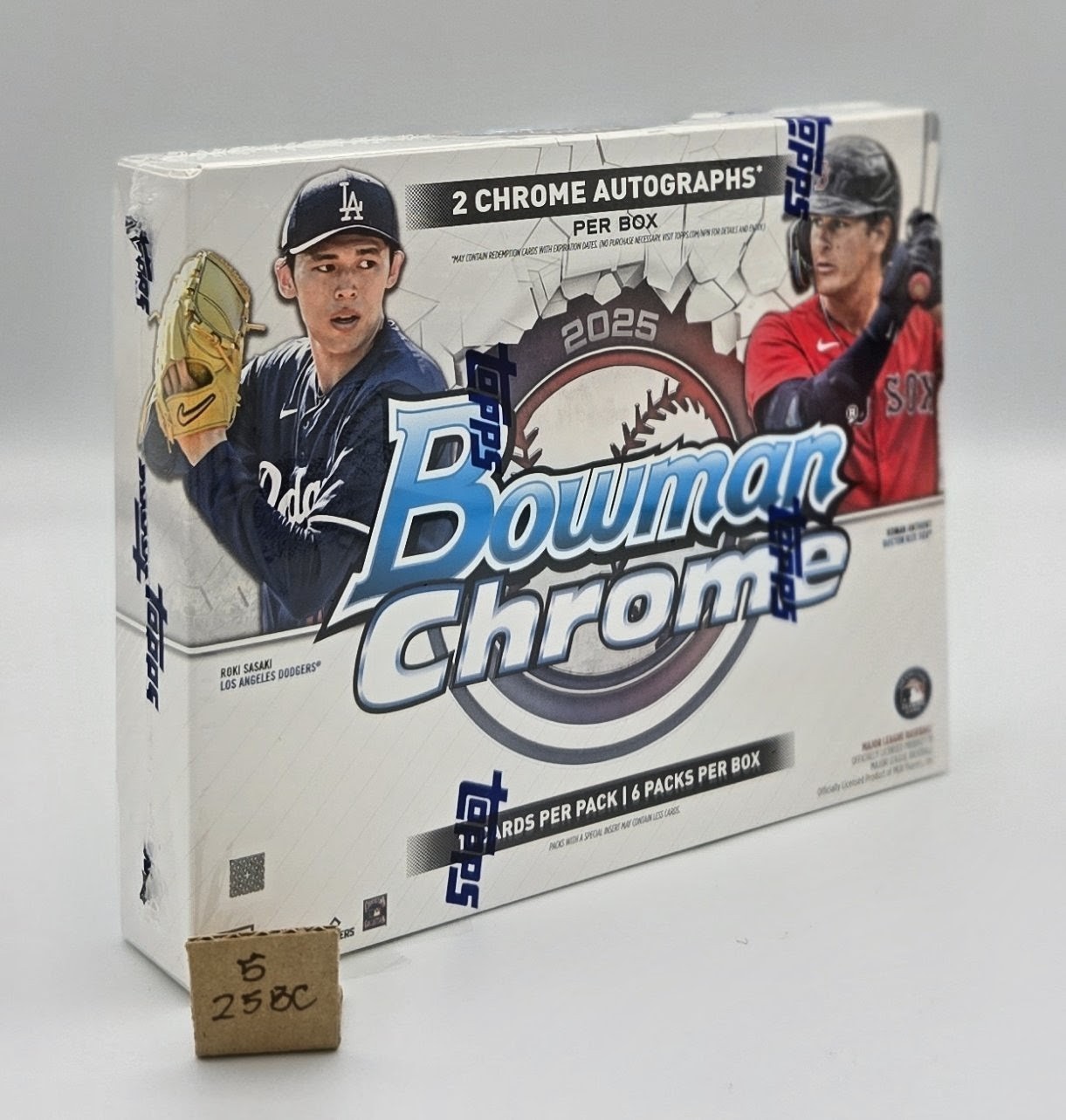 2025 Bowman Chrome Baseball Sealed Hobby Box 2 Autos From Factory Sealed Case view 2