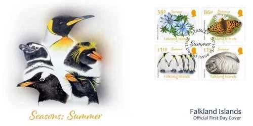 2026 Falkland Islands SEASONS Part 1 - SUMMER - FDC - STANLEY Postmark