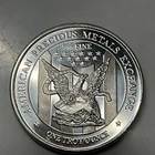 1 TROY OZ. .999 FINE SILVER BULLION ROUND COIN AMERICAN PRECIOUS METALS EXCHANGE