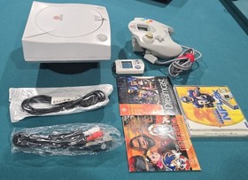 Dreamcast Region Free  NEW battery & fuse🔥ALL NEW CAPACITORS! VMU & GAMES!🕹