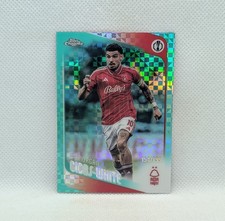 2025-26 Topps Chrome UCC Morgan Gibbs-White Teal X-Fractor /199