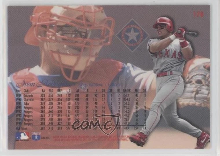 1996 Flair Gold Ivan Rodriguez #178 HOF - Image 2 of 2