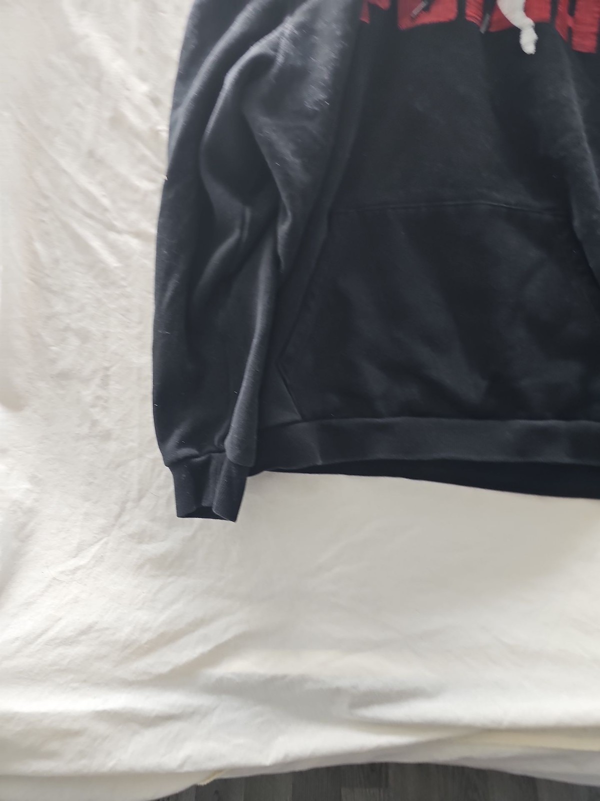PUMA Black Embroidered Big Logo Hoodie image 2