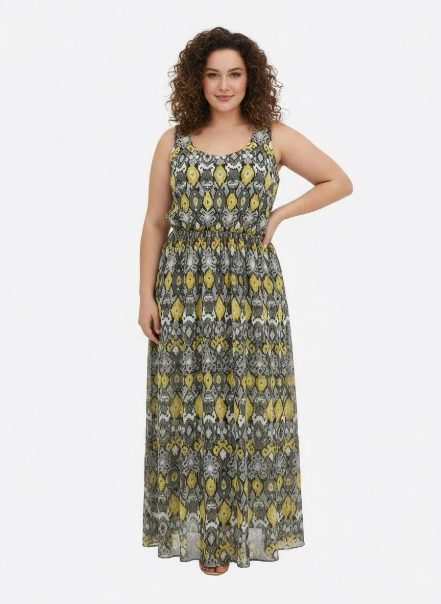 Polyester Plus Size Maxi Dresses for Women for sale | eBay