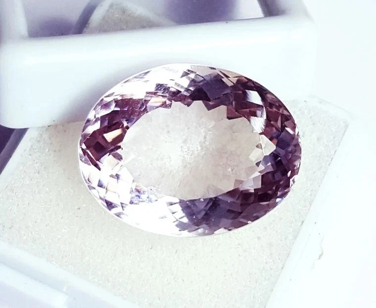 100% Natural VVS1 Rose DE France Amethyst 18.90Ct Certified Loose Gems~Free Gift - Image 4 of 4