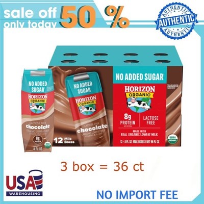 Horizon Organic Shelf Stable Lactose Free No Added Sugar 1% Lowfat 8 fl oz 36ct
