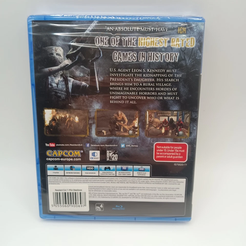 Resident Evil 4 (2005) Sony Playstation 4 PS4 Brand New and Sealed AUS Release - Image 2 of 2