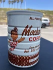 Vintage Rare opened 1 lb Tin Can Mocha Boy Bob's Big Boy Coffee Grind 🔥 🔥