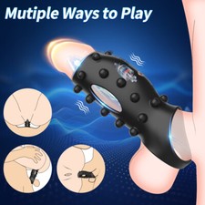 Silicone Ball Scrotum Ring Penis Stretcher Enhancer Delay Ejaculation Men Condom
