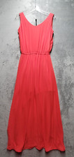 Show Me Your Mumu Dress Womens Large Coral Kendall Maxi Front Slit *Altered