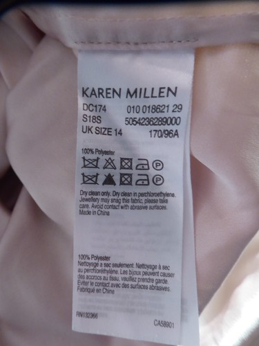 KAREN MILLEN ✩ STUNNING LIME YELLOW ONE SHOULDER LACE COCKTAIL DRESS ✩ UK 8 - Picture 11 of 11