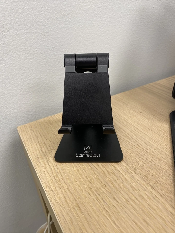 Soporte ajustable para teléfono celular OMOTON - plateado Foto 2 de 3