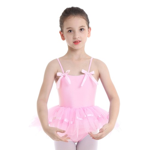 Girls Glitter Tutu Skirted Leotard Sequin Ballet Dance Dress Ballerina Dancewear - Picture 76 of 104