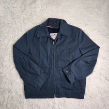 VTG Whaling Mfg Co Men's Size 40 Blue Zip Up Jacket