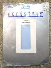 Nordstrom Sheer Difference Pantyhose Size A Control Top Serene Blue Sandalfoot