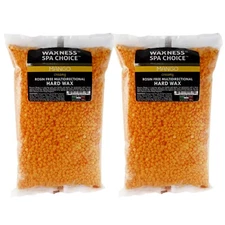 Waxness Spa Choice Mango Rosin Free Multidirectional Hard Wax 2.2 lb Pack of 2