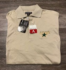 NWT Dallas Stars NHL Hockey Beige S/S Polo Shirt Mens Small