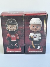Rockford IceHogs 25th Season Ticket Bobblehead Set Hockey Chicago Blackhawks NHL