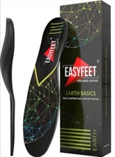 NEW EasyFeet Earth Basics Daily Comfort  Support Insoles XL M12.5-14.5/W13.5-15
